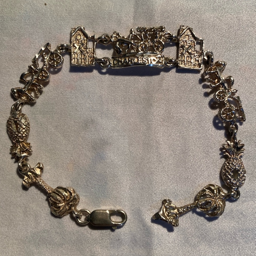 Vintage Charleston SC souvenir sterling Bracelet